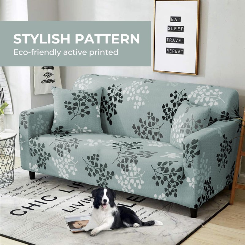 Lamberia Printed Sofa Cover Stretch Couch Cover Sofa Slipcovers for Couches and Loveseats with Two Pillow Case (Fall, Sofa-3 Seater) - Image 2